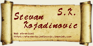 Stevan Kojadinović vizit kartica